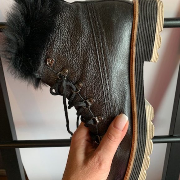 European size 41 Black/Brown/White Winter Shoes - Picture 9 of 12